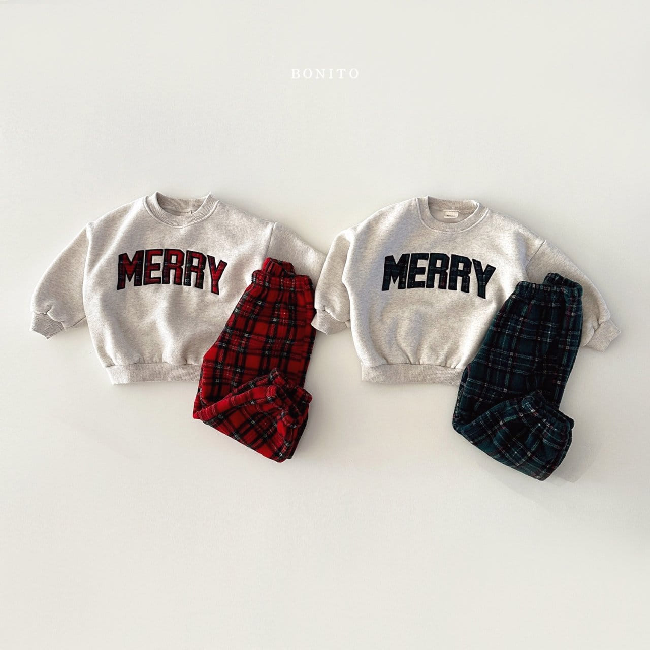 Bonito - Korean Baby Fashion - #babyfashion - Merry Top Bottom Set - 3