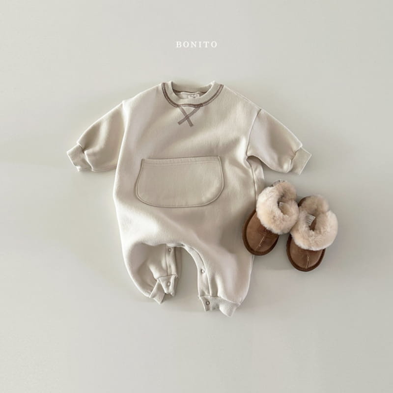 Bonito - Korean Baby Fashion - #babyfever - Gay Big Pocket Bodysuit - 6
