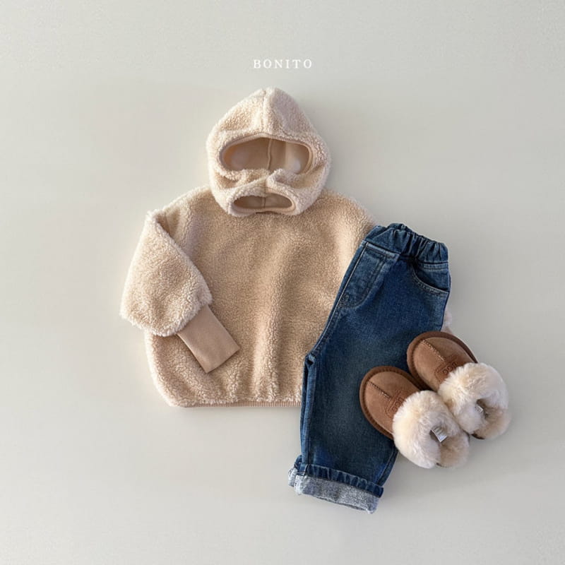 Bonito - Korean Baby Fashion - #babyfever - Dumble Sweatshirt Baraclava Set - 8
