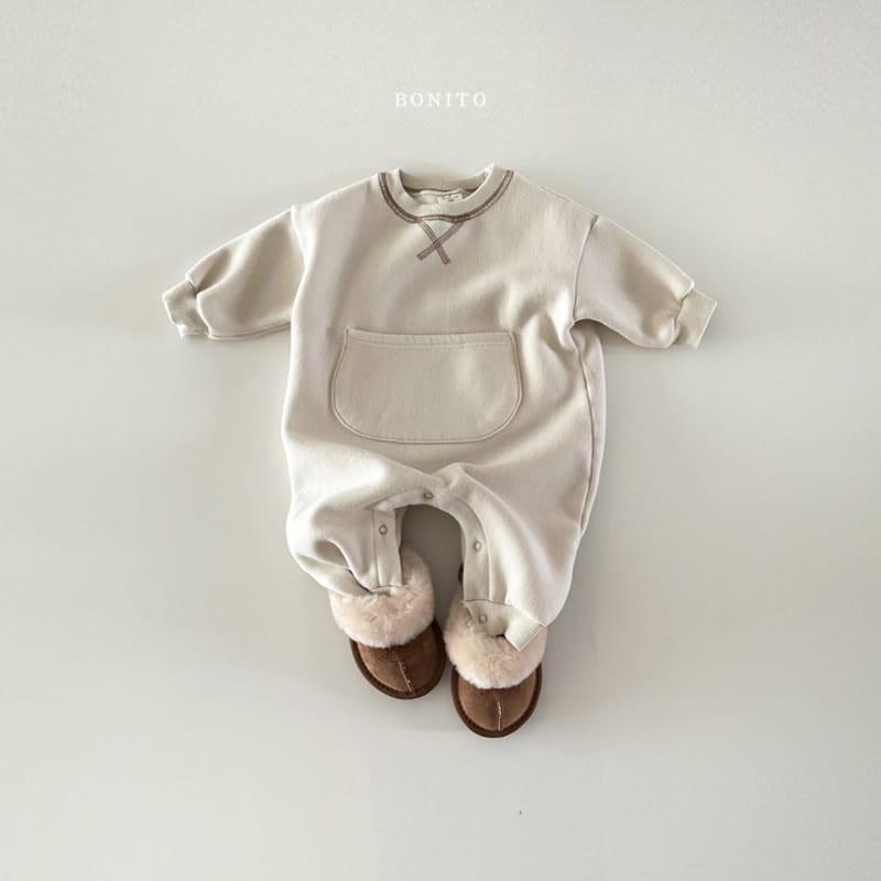 Bonito - Korean Baby Fashion - #babylifestyle - Gay Big Pocket Bodysuit - 8