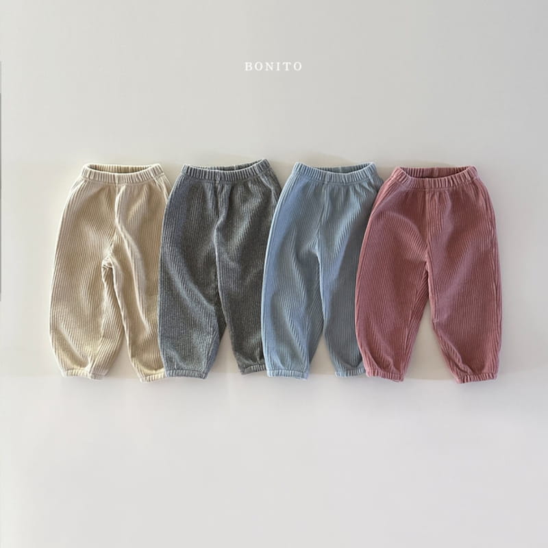 Bonito - Korean Baby Fashion - #babyoninstagram - Veloure Rib Pants - 3
