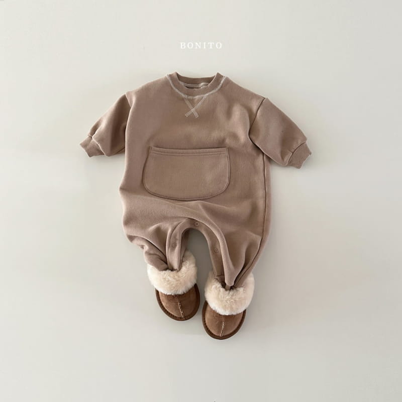 Bonito - Korean Baby Fashion - #babyootd - Gay Big Pocket Bodysuit - 10