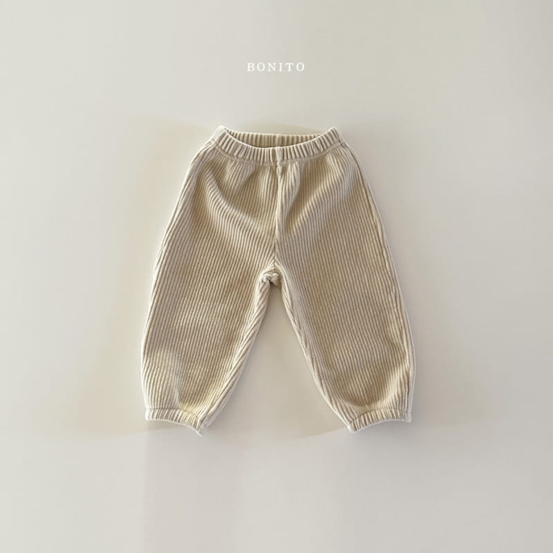 Bonito - Korean Baby Fashion - #babyoutfit - Veloure Rib Pants - 5