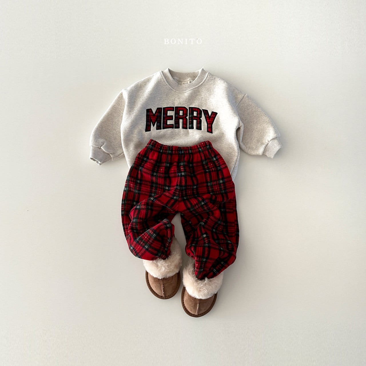 Bonito - Korean Baby Fashion - #babyoutfit - Merry Top Bottom Set - 10