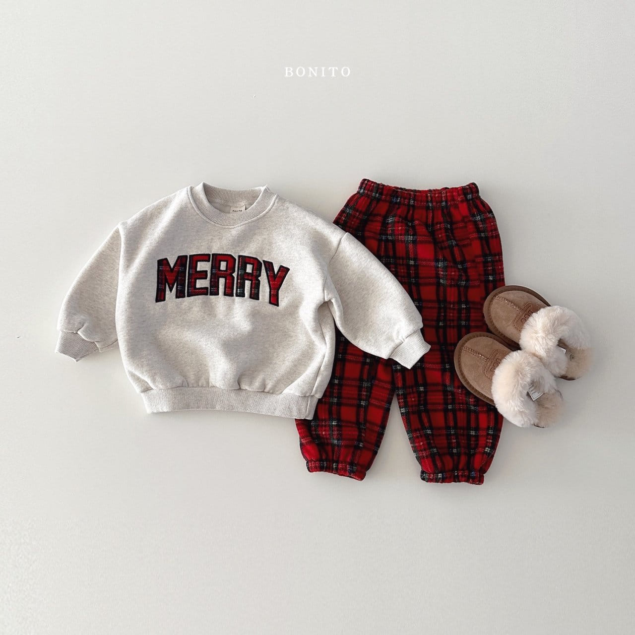 Bonito - Korean Baby Fashion - #babyoutfit - Merry Top Bottom Set - 9