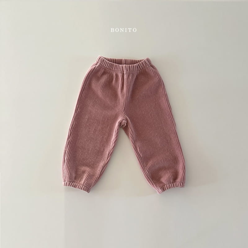 Bonito - Korean Baby Fashion - #onlinebabyboutique - Veloure Rib Pants - 8
