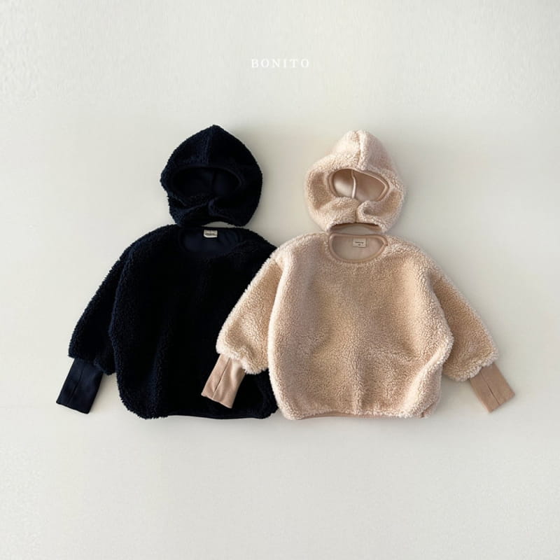 Bonito - Korean Baby Fashion - #onlinebabyboutique - Dumble Sweatshirt Baraclava Set