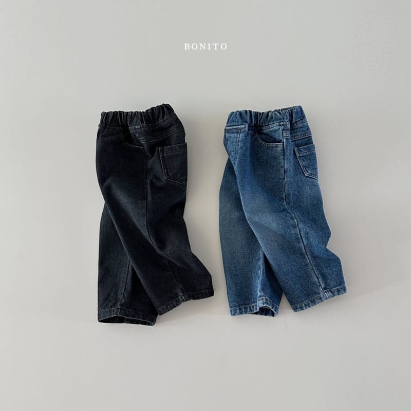 Bonito - Korean Baby Fashion - #onlinebabyshop - Fleece Jeans - 3