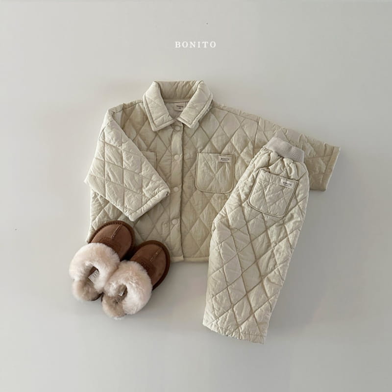 Bonito - Korean Baby Fashion - #onlinebabyshop - Quilting Pants - 6