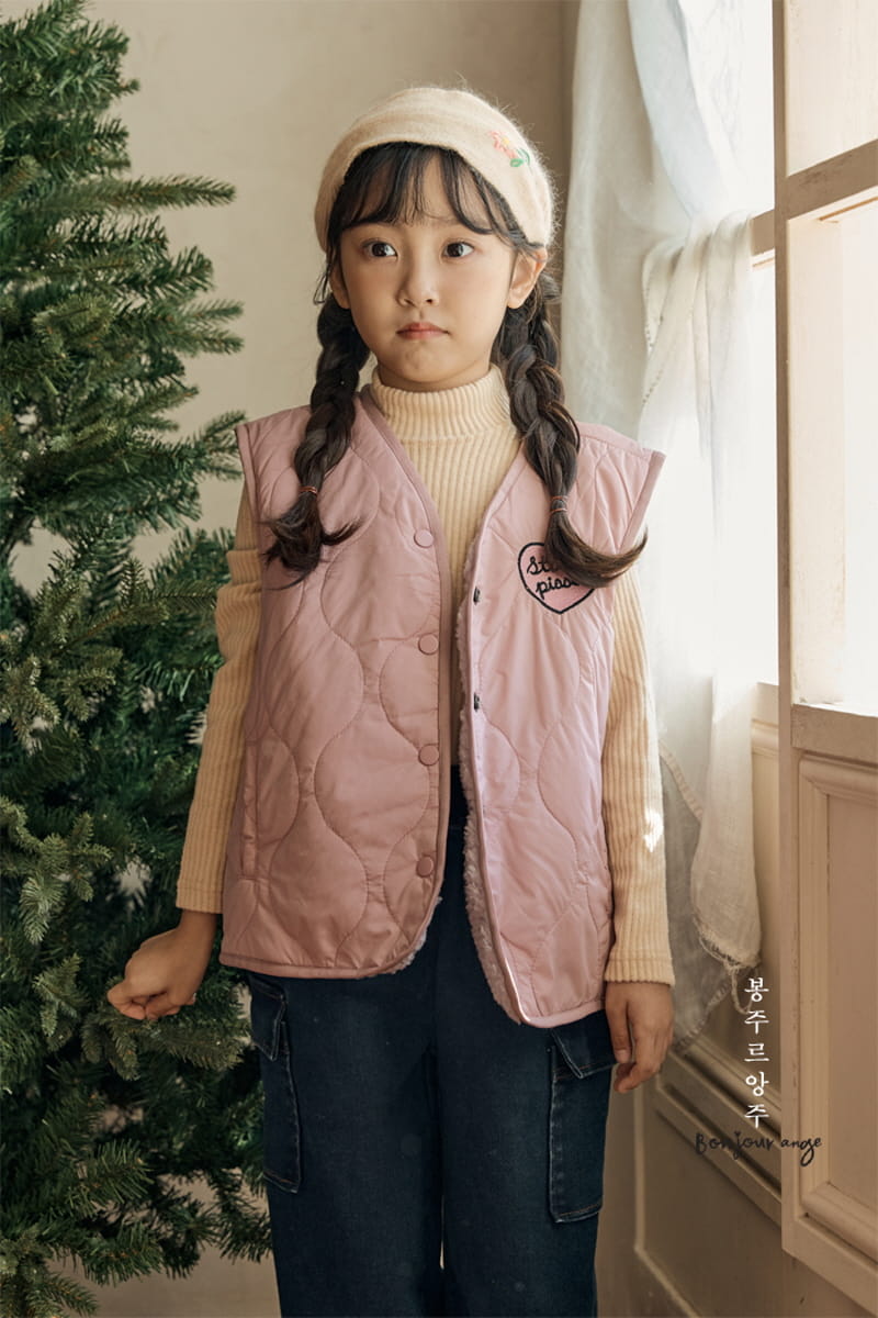 Bonjour Ange - Korean Children Fashion - #Kfashion4kids - Reversible Ddoddo Vest - 6