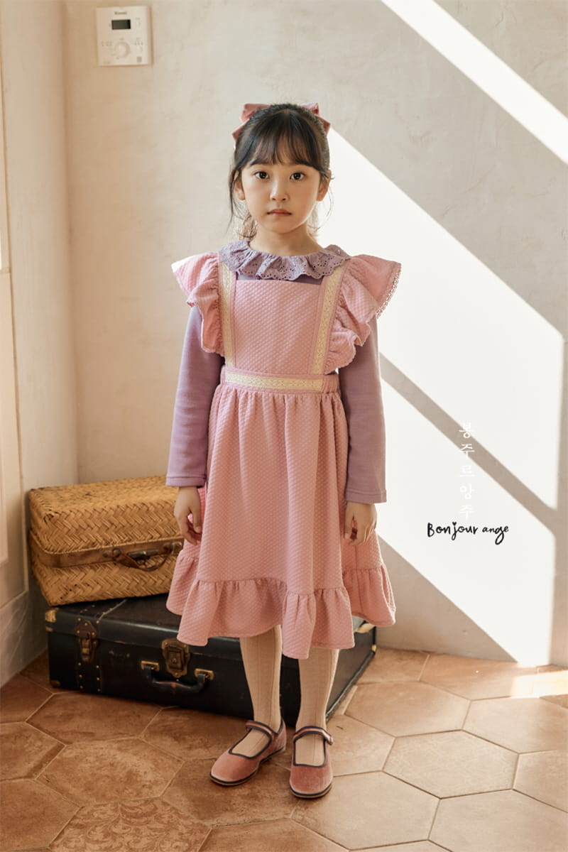 Bonjour Ange - Korean Children Fashion - #stylishchildhood - Mini Knit Tee - 4