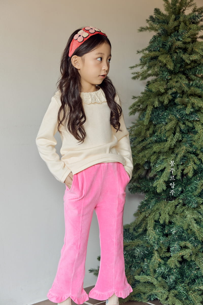 Bonjour Ange - Korean Children Fashion - #discoveringself - Veloure Pants - 2