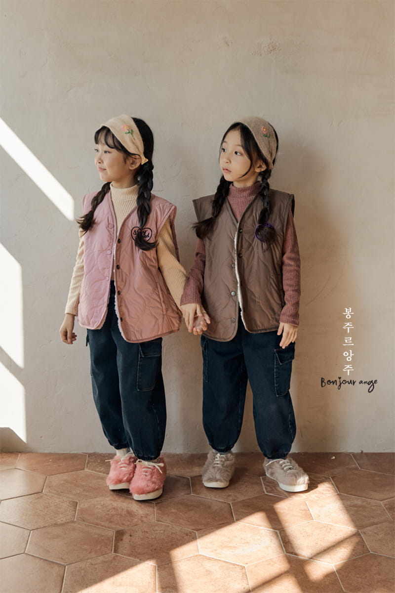 Bonjour Ange - Korean Children Fashion - #discoveringself - Reversible Ddoddo Vest