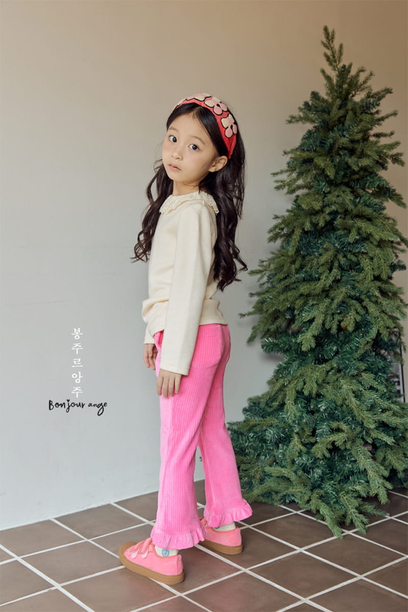 Bonjour Ange - Korean Children Fashion - #fashionkids - Veloure Pants - 3