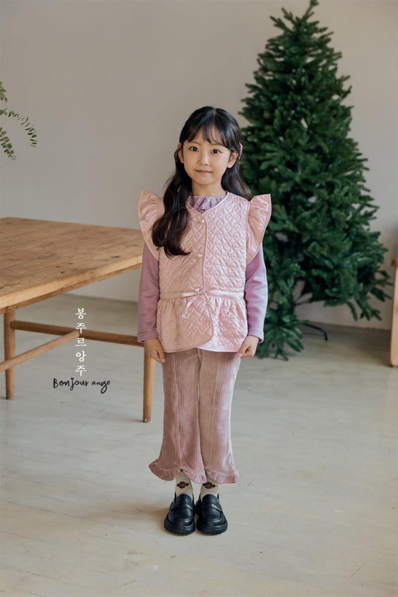 Bonjour Ange - Korean Children Fashion - #fashionkids - Veloure Pants - 4