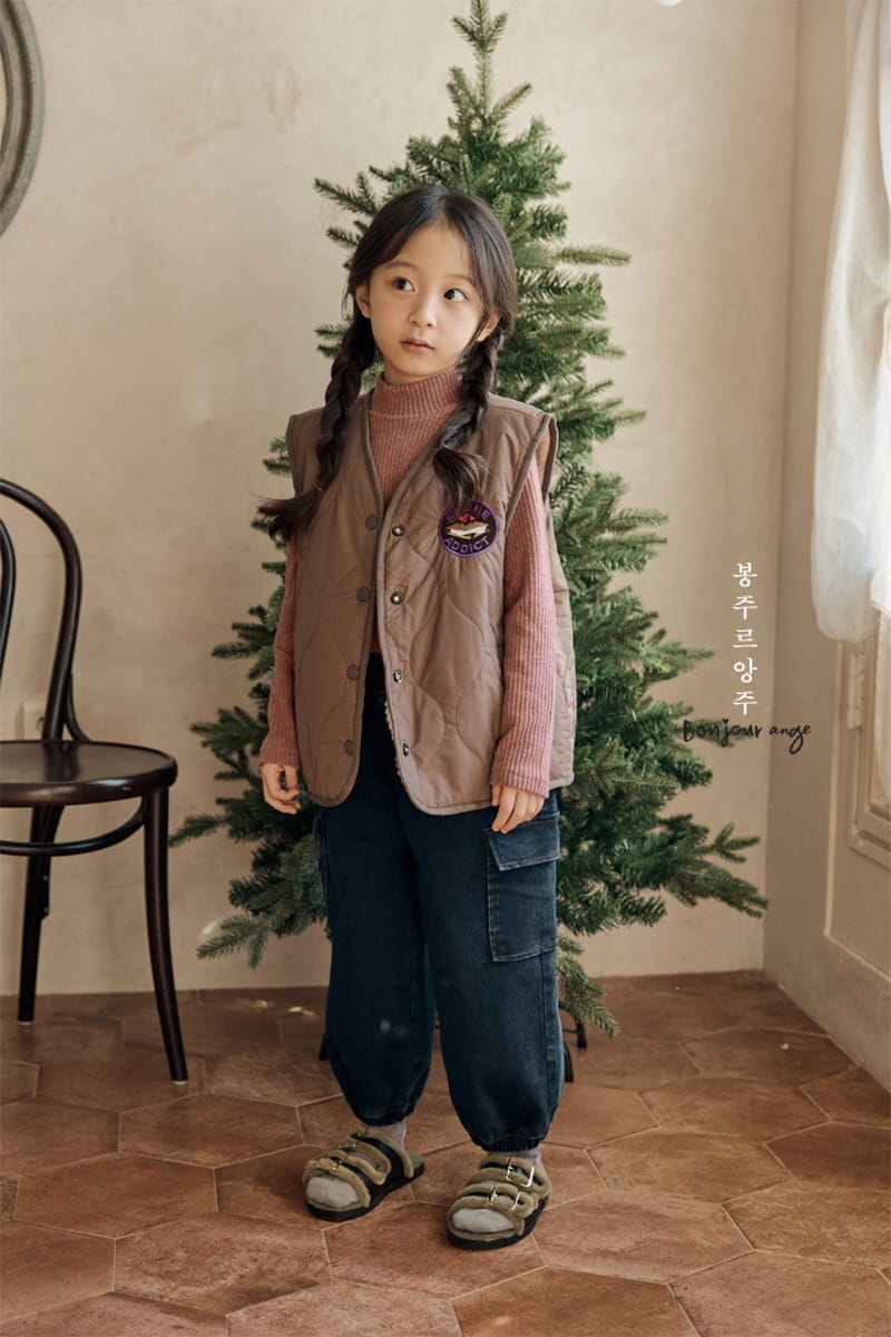 Bonjour Ange - Korean Children Fashion - #kidsshorts - Reversible Ddoddo Vest - 3