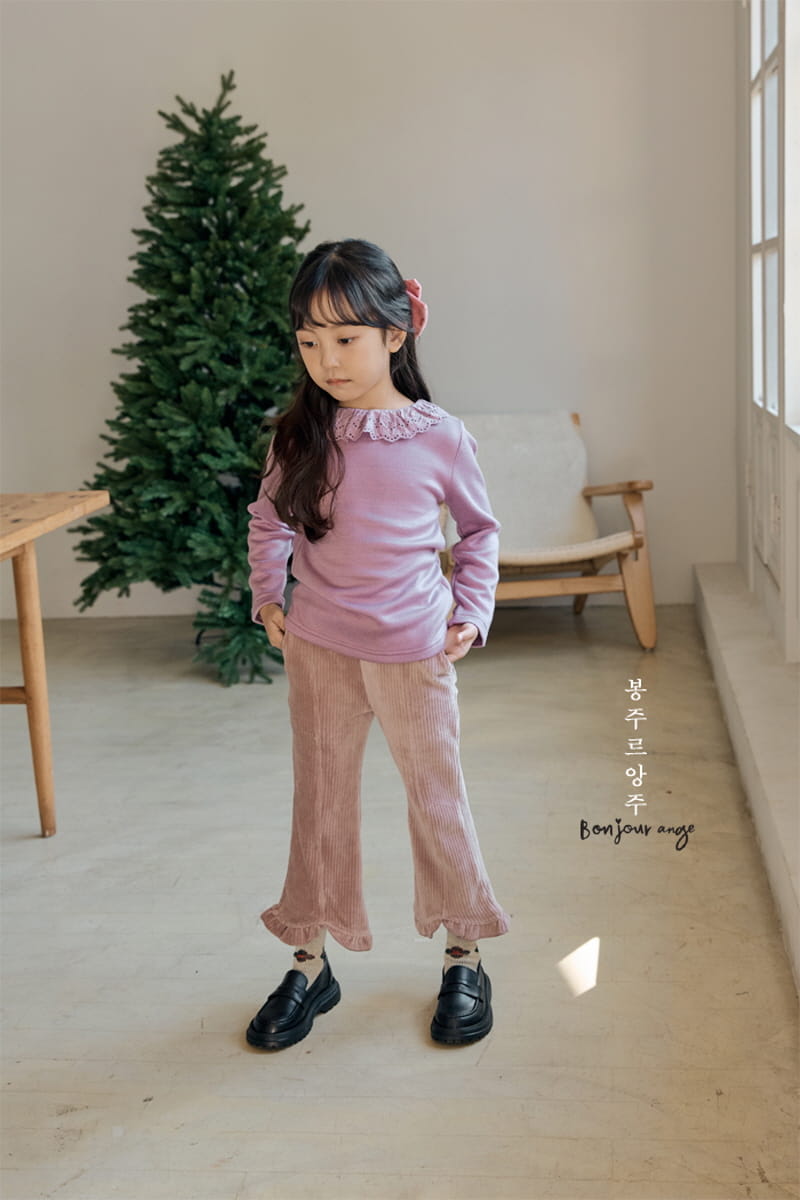 Bonjour Ange - Korean Children Fashion - #kidzfashiontrend - Veloure Pants - 6