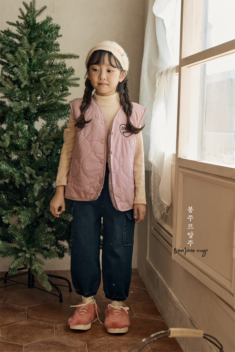 Bonjour Ange - Korean Children Fashion - #magicofchildhood - Reversible Ddoddo Vest - 8