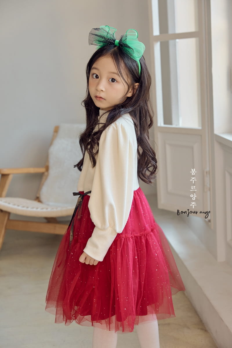 Bonjour Ange - Korean Children Fashion - #magicofchildhood - Christmas Bella One-piece - 4