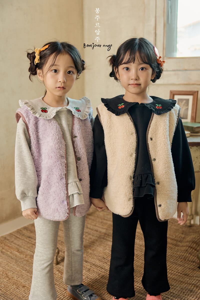 Bonjour Ange - Korean Children Fashion - #prettylittlegirls - Reversible Ddoddo Vest - 10