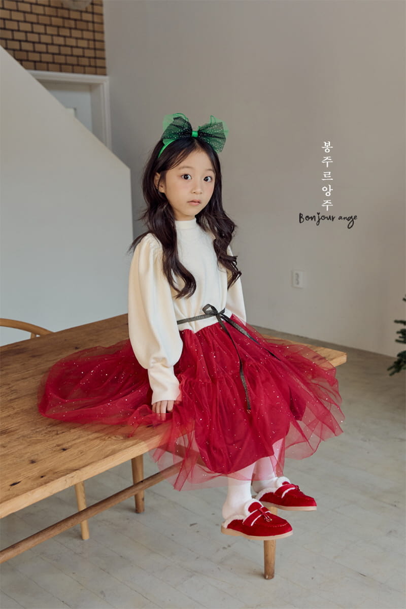 Bonjour Ange - Korean Children Fashion - #prettylittlegirls - Christmas Bella One-piece - 5
