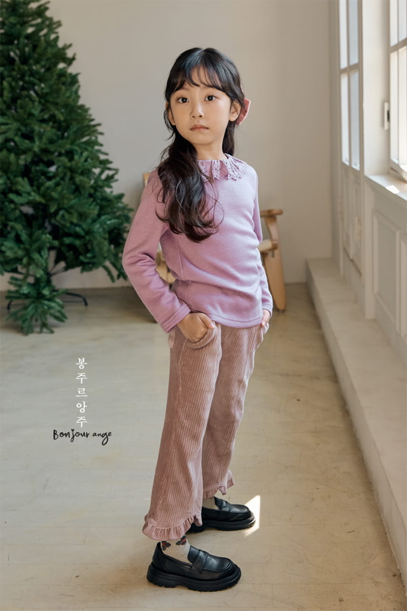 Bonjour Ange - Korean Children Fashion - #stylishchildhood - Mini Knit Tee - 3