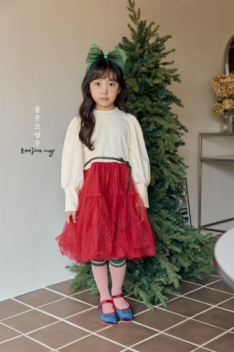 Bonjour Ange - Korean Children Fashion - #toddlerclothing - Christmas Bella One-piece - 7