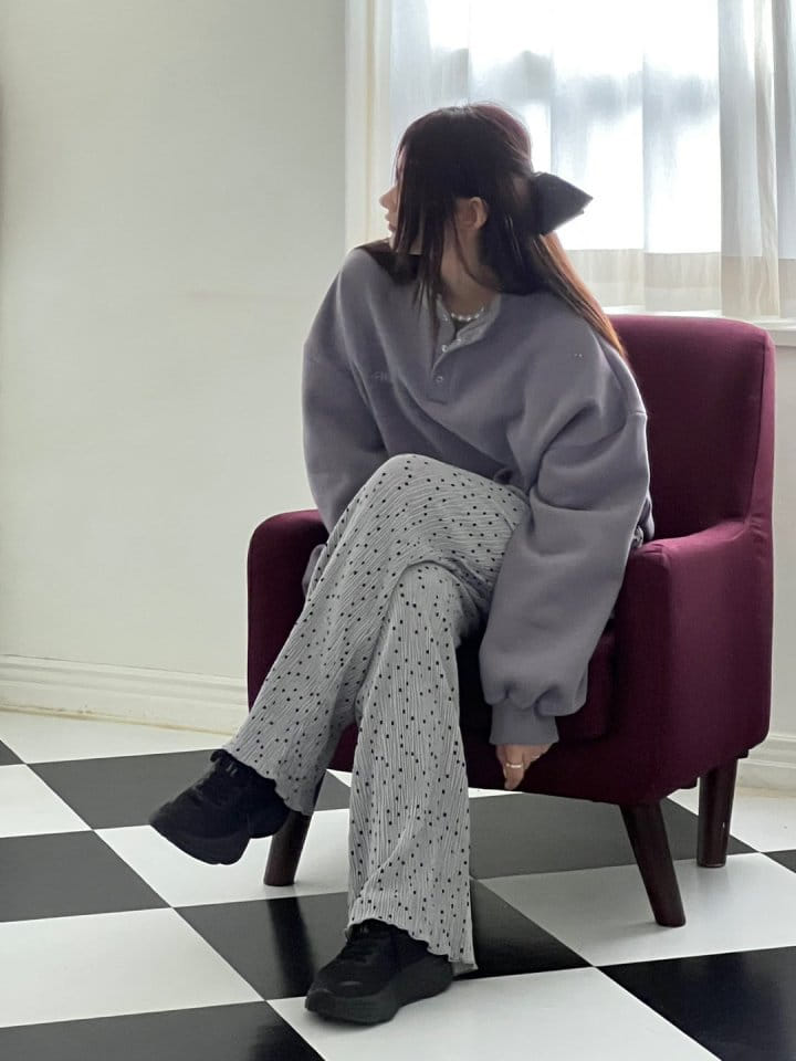 Bricklane - Korean Women Fashion - #momslook - Dot Pleats Pants - 5