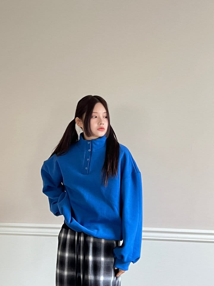 Bricklane - Korean Women Fashion - #momslook - High Button Sweatshirt - 3