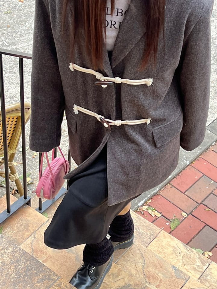 Bricklane - Korean Women Fashion - #momslook - Tteokbokki Button Coat - 10