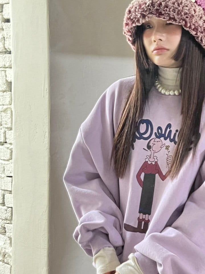 Bricklane - Korean Women Fashion - #momslook - Olive Fleece Sweatshirt - 10