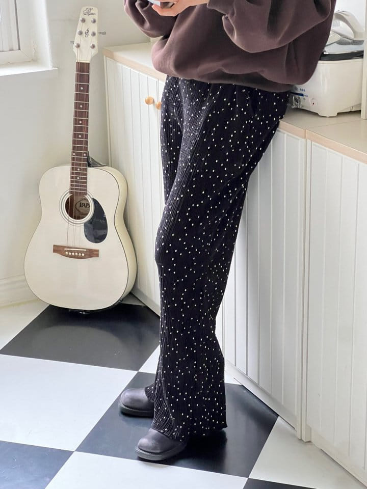 Bricklane - Korean Women Fashion - #restrostyle - Dot Pleats Pants - 11
