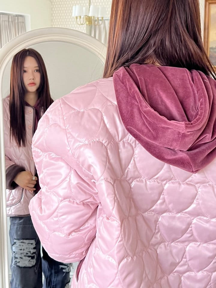 Bricklane - Korean Women Fashion - #thelittlethings - Heart Quilting Jumper - 9