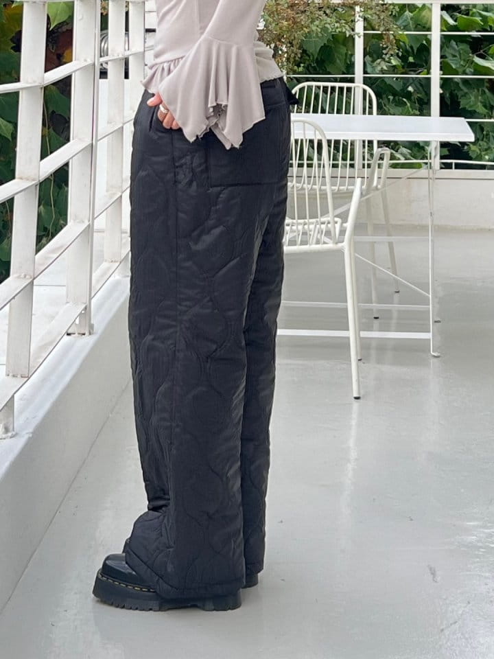 Bricklane - Korean Women Fashion - #womensfashion - Quilting Pants - 6