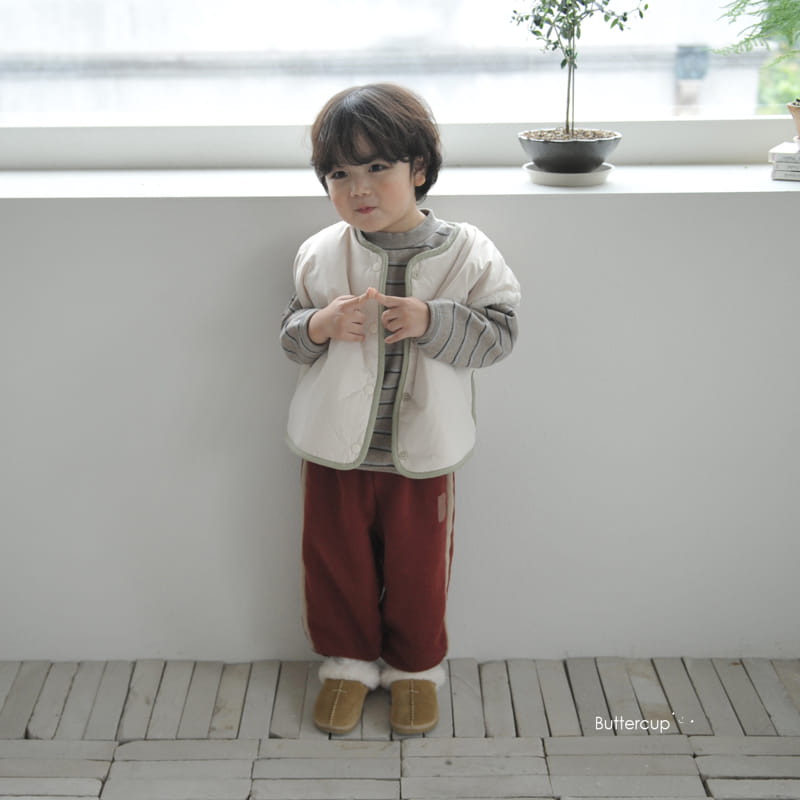 Buttercup - Korean Children Fashion - #Kfashion4kids - Big Terry Lavel Tee - 8