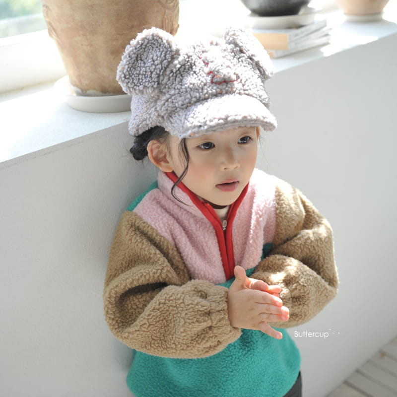 Buttercup - Korean Children Fashion - #childofig - Fleece Half Zip-up - 5