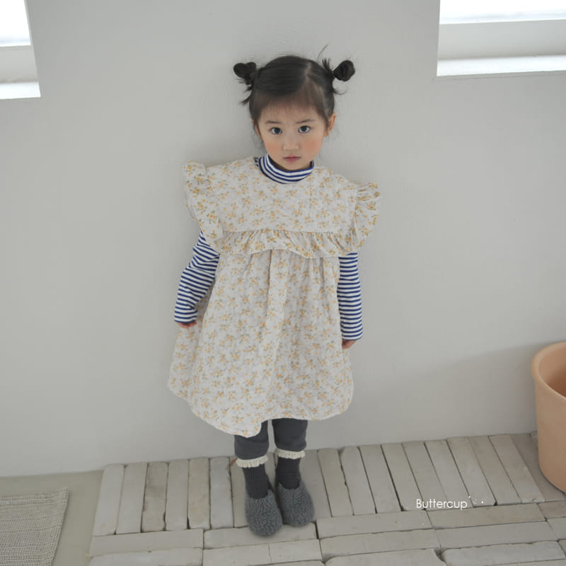 Buttercup - Korean Children Fashion - #childofig - Big Colllar Flower One-piece - 4