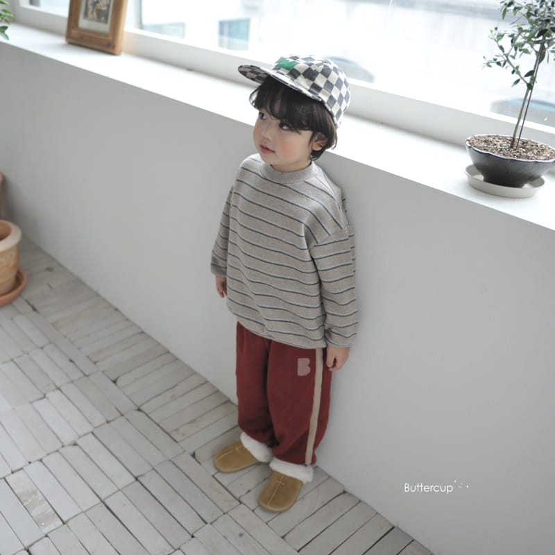 Buttercup - Korean Children Fashion - #kidsshorts - Big Terry Lavel Tee - 5
