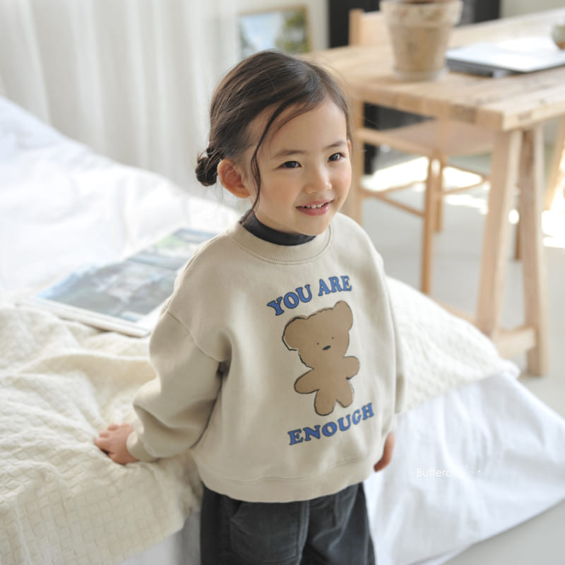 Buttercup - Korean Children Fashion - #fashionkids - Enough Bear Sweatshirt - 4