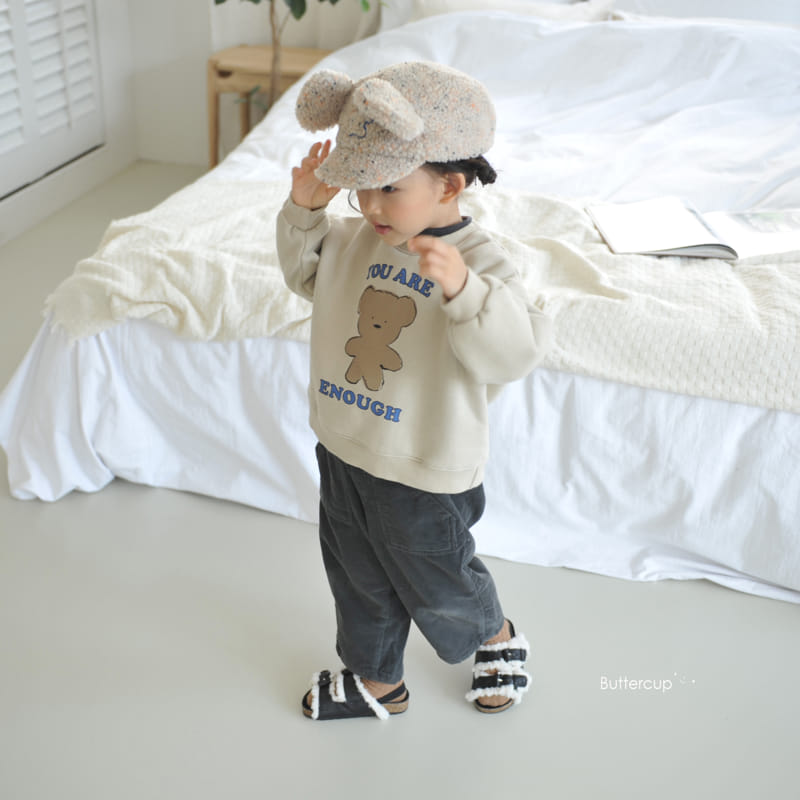 Buttercup - Korean Children Fashion - #kidsstore - Enough Bear Sweatshirt - 5