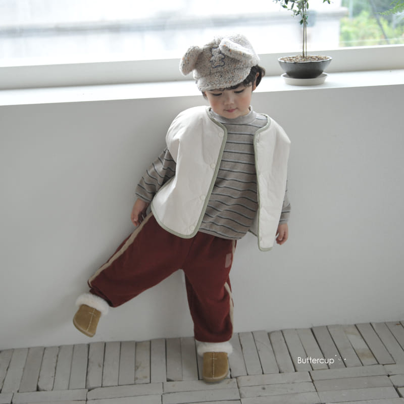 Buttercup - Korean Children Fashion - #kidzfashiontrend - Big Terry Lavel Tee - 7