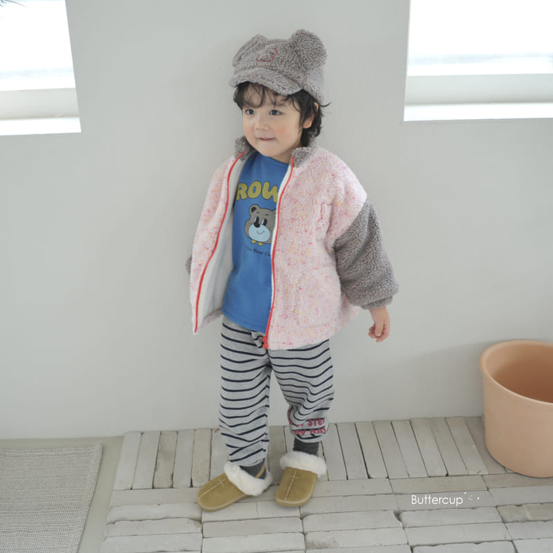 Buttercup - Korean Children Fashion - #littlefashionista - Bear Dumble Color Jumper - 12
