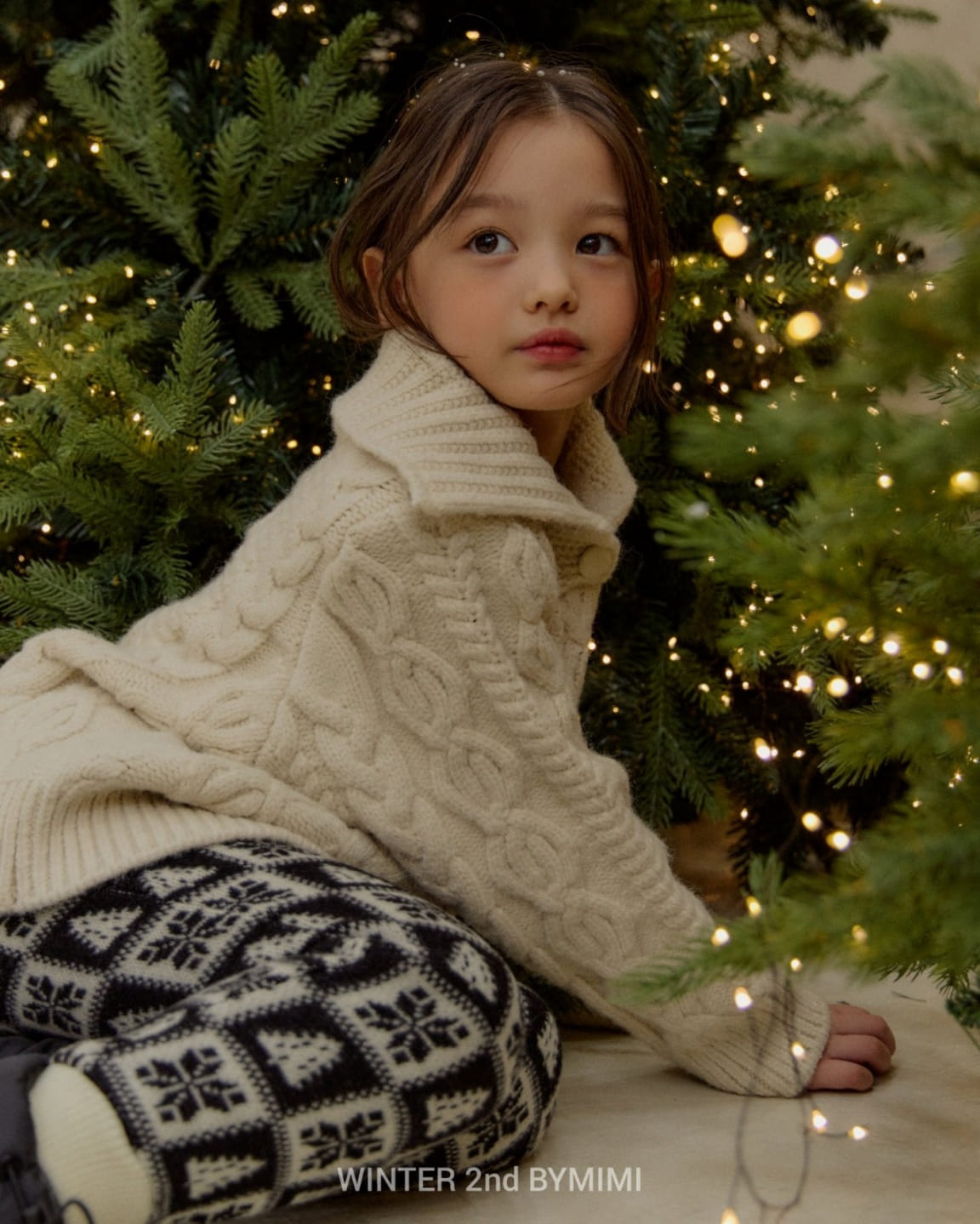 Bymimi - Korean Children Fashion - #Kfashion4kids - Snow Flower Knit Pants - 10