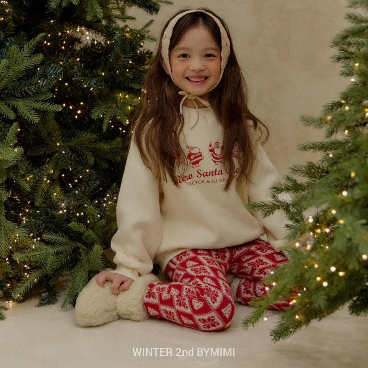 Bymimi - Korean Children Fashion - #childrensboutique - Snow Flower Knit Pants - 4