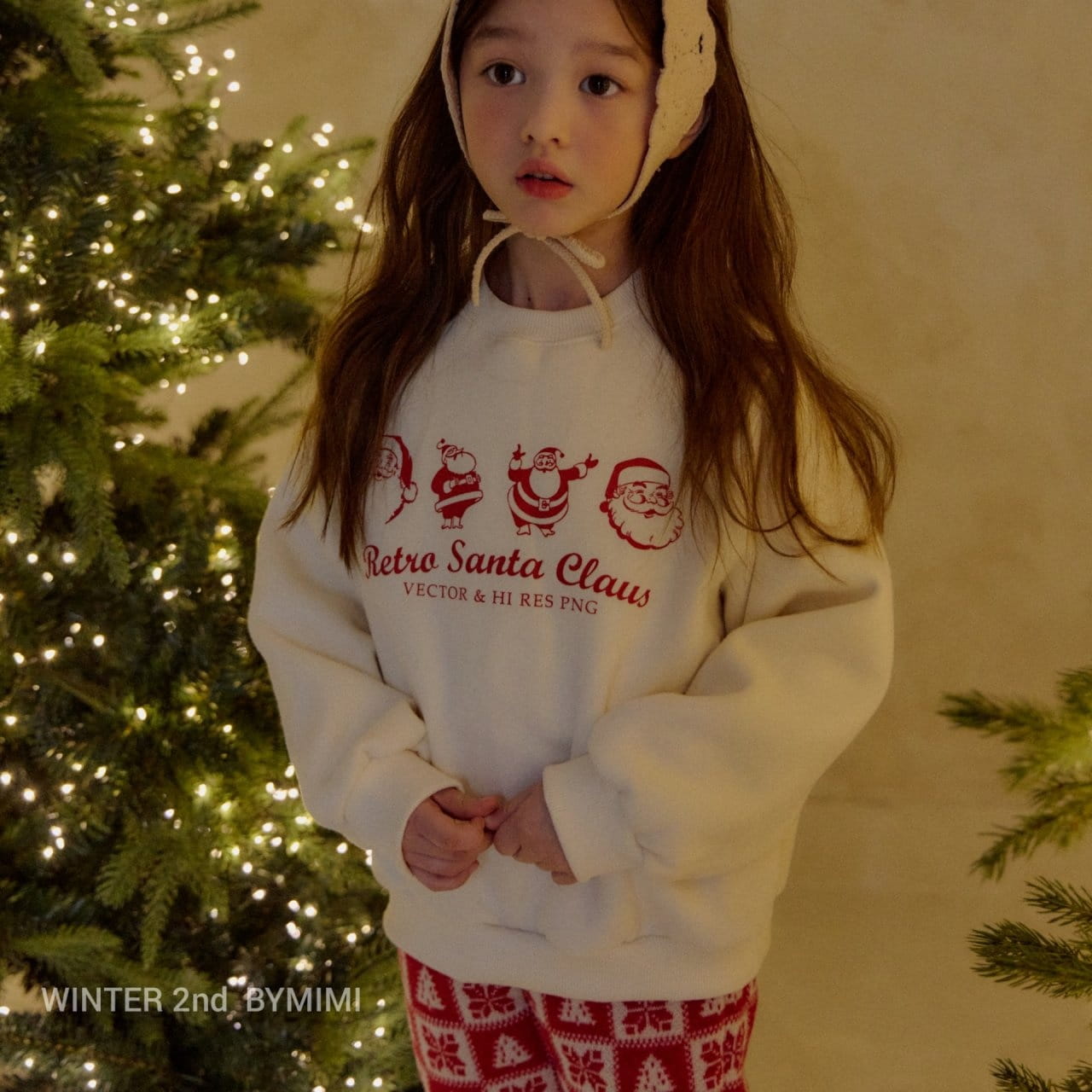Bymimi - Korean Children Fashion - #kidsshorts - Santa Sweatshirt - 9
