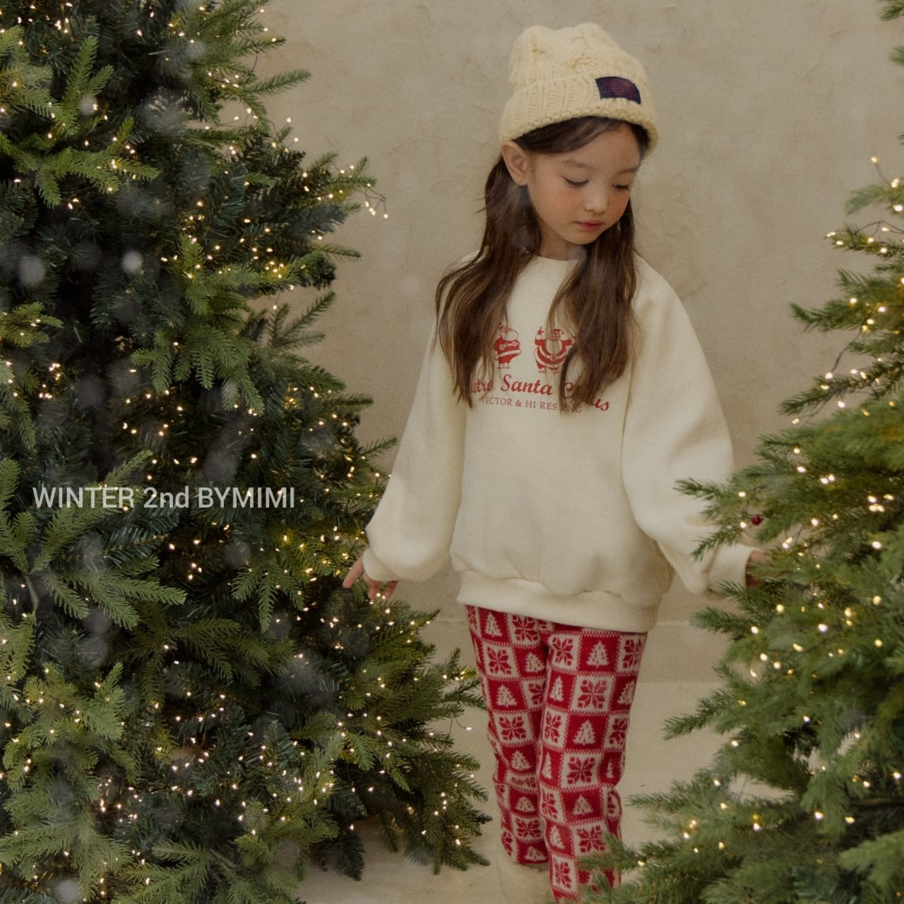 Bymimi - Korean Children Fashion - #kidsshorts - Snow Flower Knit Pants - 7