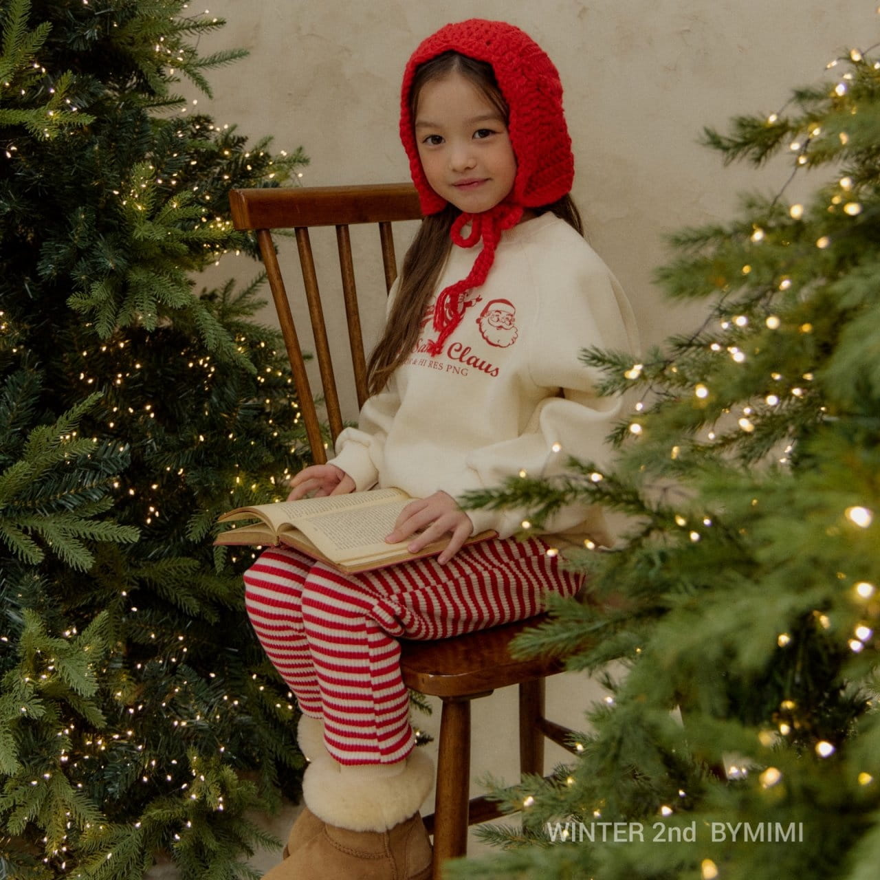 Bymimi - Korean Children Fashion - #Kfashion4kids - Coconut Kint Bonnet - 4