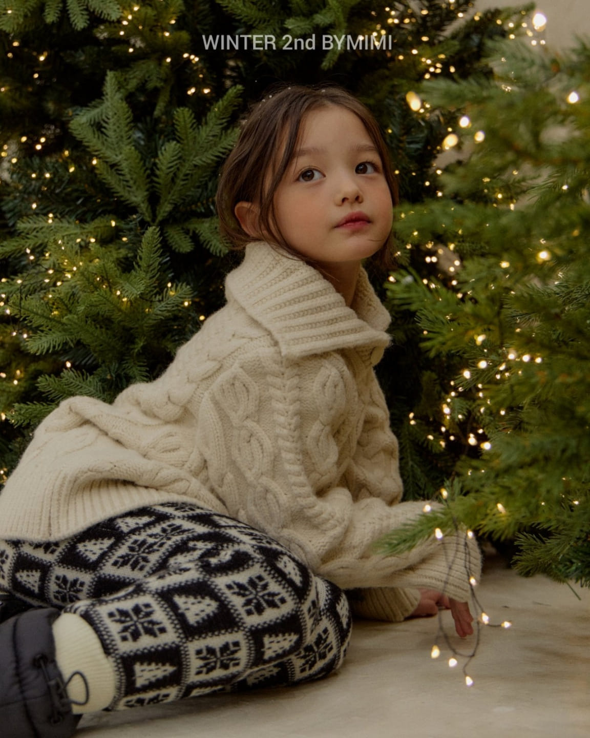 Bymimi - Korean Children Fashion - #magicofchildhood - Cream Bread Knit