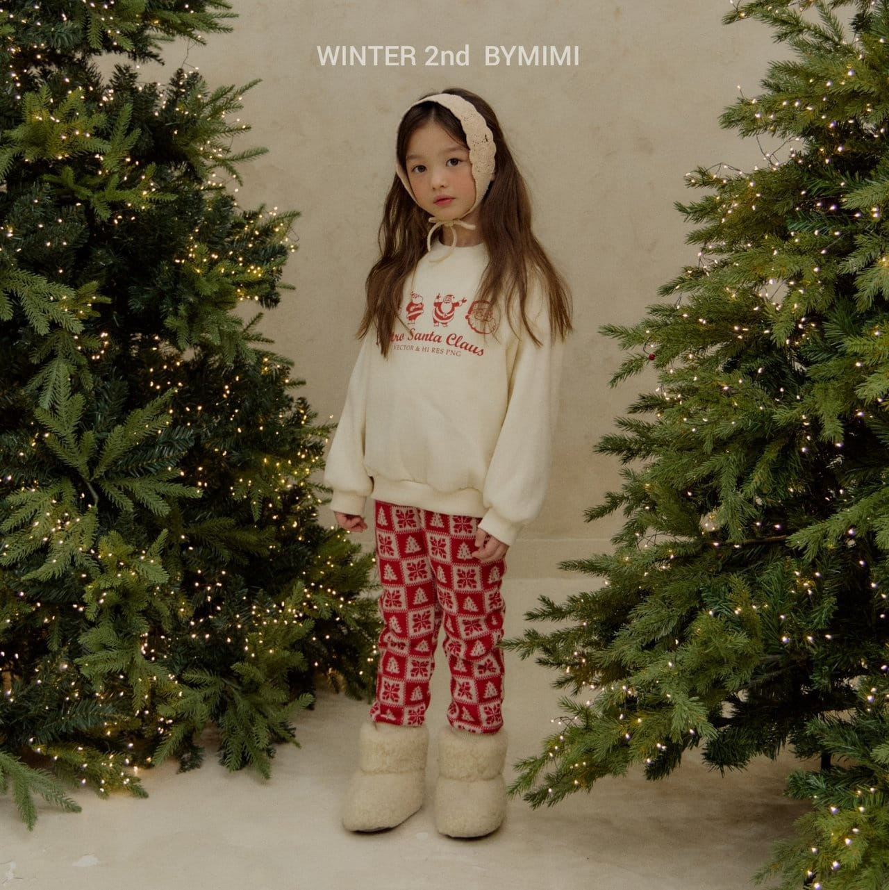 Bymimi - Korean Children Fashion - #magicofchildhood - Snow Flower Knit Pants - 12