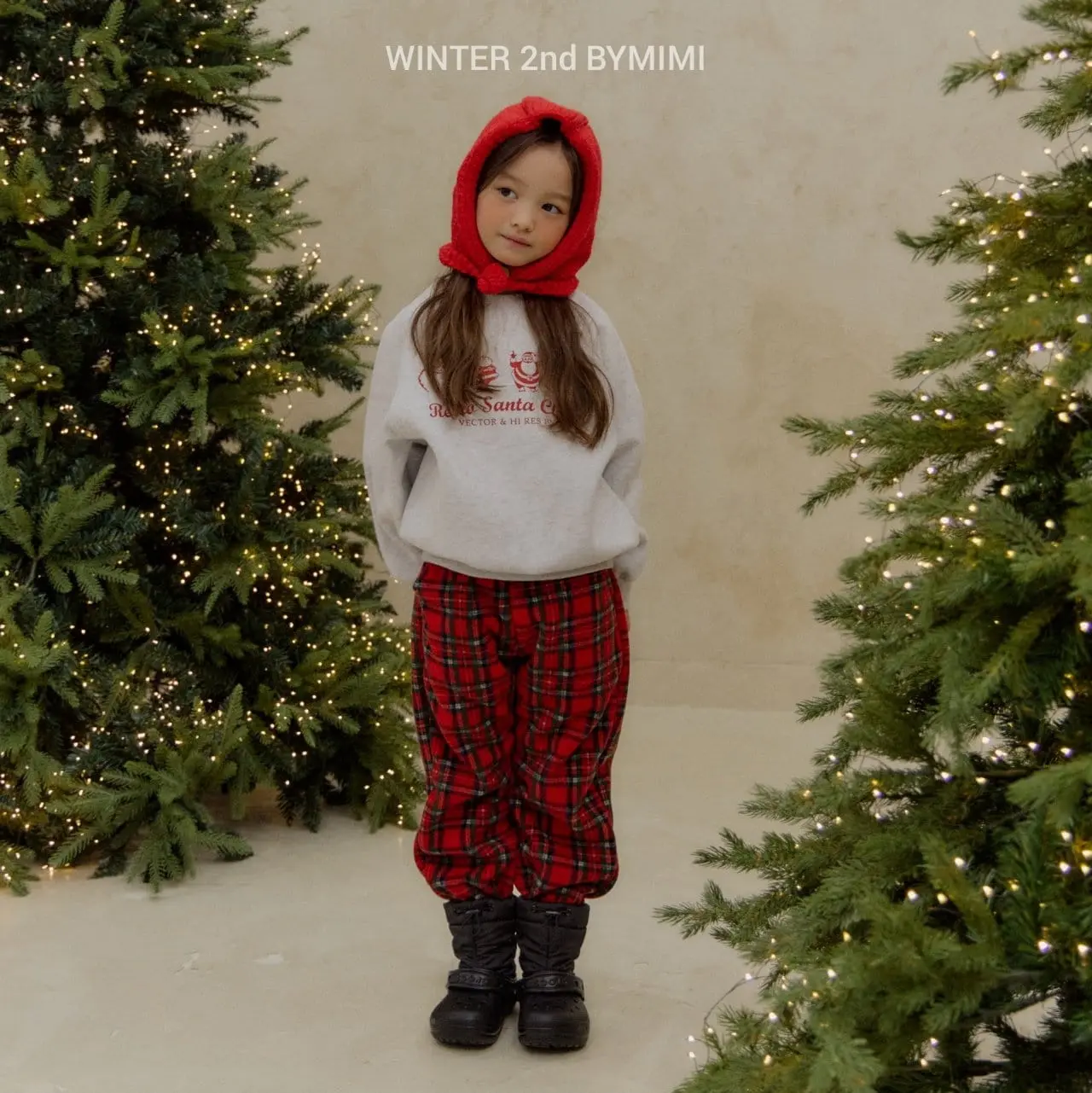 Bymimi - Korean Children Fashion - #magicofchildhood - Pretty Check Jogger Pants - 9